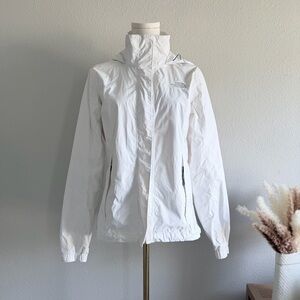 The North Face Women's White Hooded Windbreaker Jacket